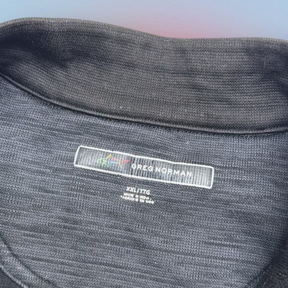 GREG NORMAN SHARK Men’s XXL Gray Black 1/4 Zip Sweatshirt - Picture 3 of 3